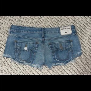 Y2k True Religion Denim Shorts